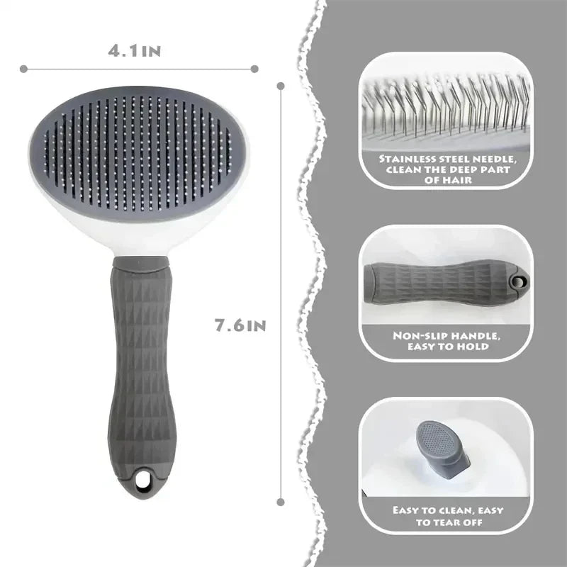 Elvani Self Cleaning Pet Grooming Brush