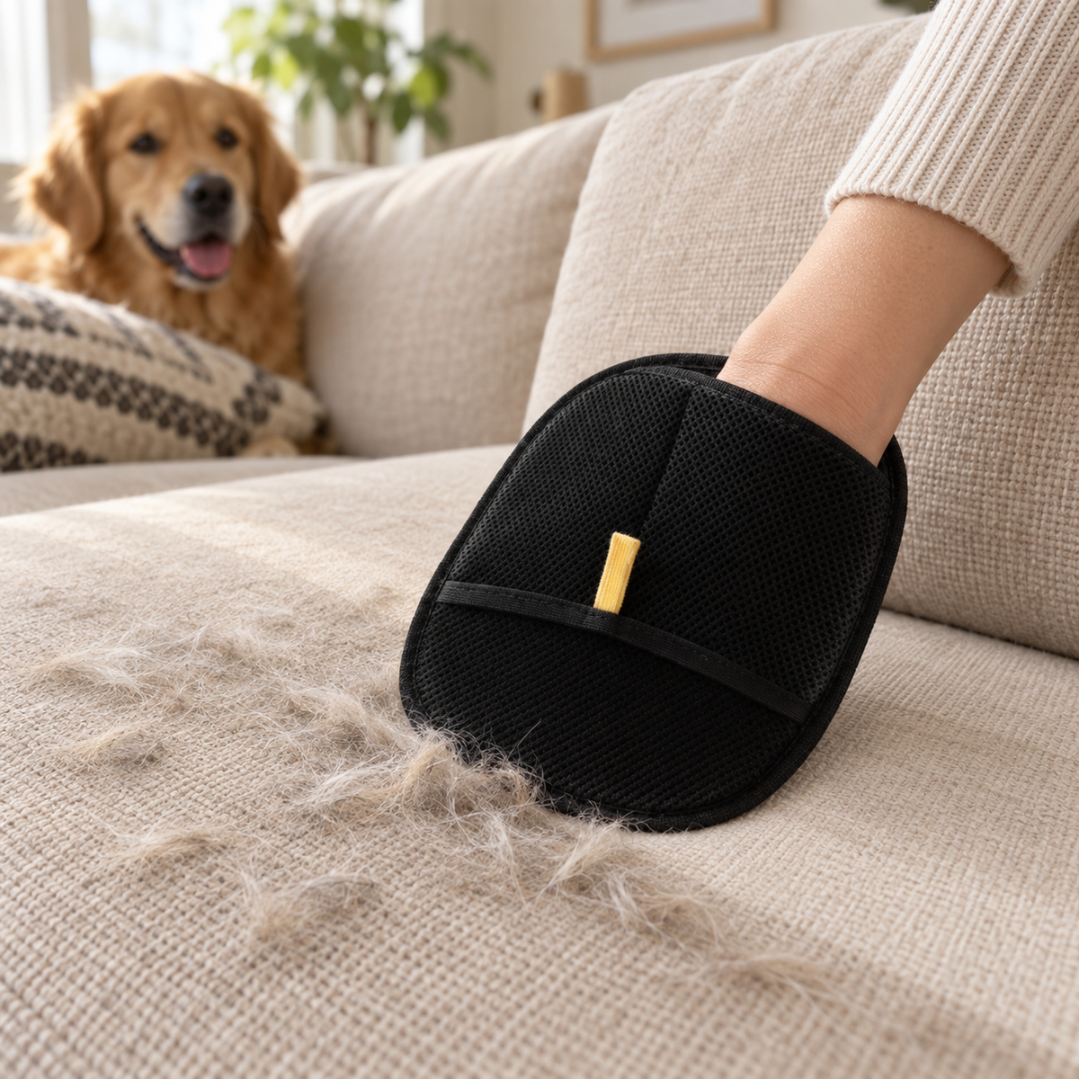 Elvani Double Sided Pet Grooming Gloves